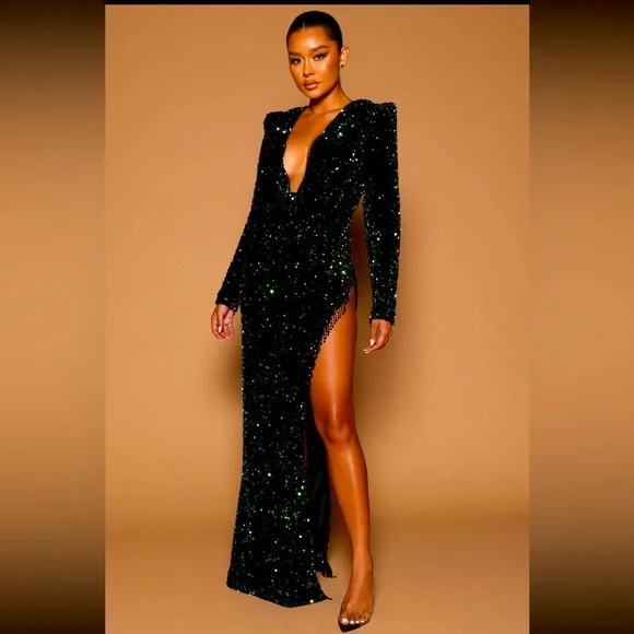 Rihanna Sequin Maxi Dress Rihanna Sequin Maxi Dress